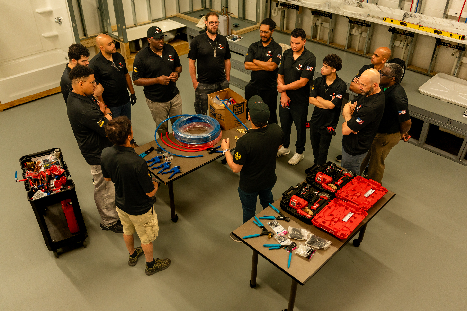 Hands-on plumbing training